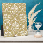 Plaque Photo Cocoa and Cream Damask (Côté)
