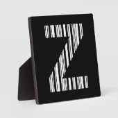 Plaque Photo CODE À BARRES DE LA LETTRE Z Premier motif de code (Recto)
