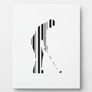 Plaque Photo CODE BARRE GOLF Golfeur Golf Sports Motif Design