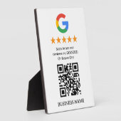 Plaque Photo Code QR de personnalisation Google Avis (Côté)