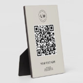 Plaque Photo Code QR pour Entreprise Moderne (Côté)