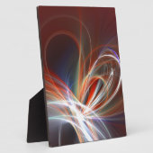 Plaque Photo coeur en feu (Côté)