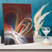 Plaque Photo coeur en feu (Côté)