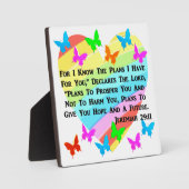 PLAQUE PHOTO COEUR ET COEUR JEREMIAH 29:11 (Recto)