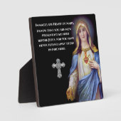 Plaque Photo Coeur immaculé de Marie (Recto)
