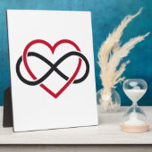 Plaque Photo Coeur infini, amour sans fin (Côté)