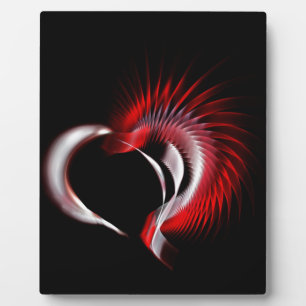 Plaque Photo Coeur métallique