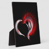 Plaque Photo Coeur métallique (Côté)