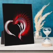 Plaque Photo Coeur métallique (Côté)