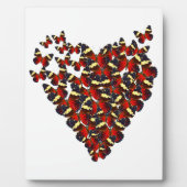 Plaque Photo Coeur papillon (Devant)