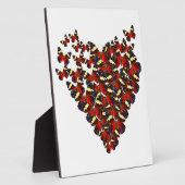 Plaque Photo Coeur papillon (Côté)