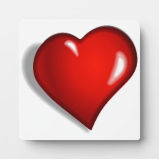 PLAQUE PHOTO COEUR ROUGE (Devant)