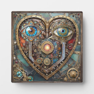 Plaque Photo Coeur Steampunk Fantaisiste Je Te Vois Je T'Aime