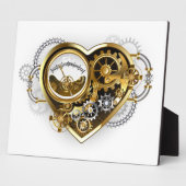 Plaque Photo Coeur vapeur avec un manomètre (Côté)