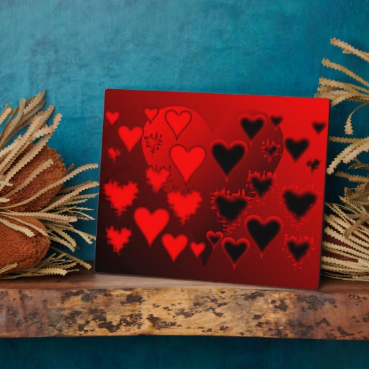 Plaque Photo Coeurs (Côté)