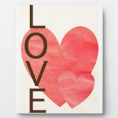 Plaque Photo Coeurs d'amour (Devant)