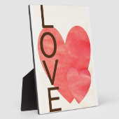 Plaque Photo Coeurs d'amour (Côté)