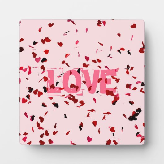 Plaque Photo Coeurs D'Amour (Devant)