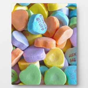 Plaque Photo Coeurs de bonbons colorés