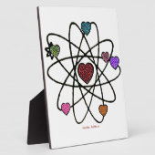 Plaque Photo Coeurs Empreintes de léopard de Valentine atomique (Côté)