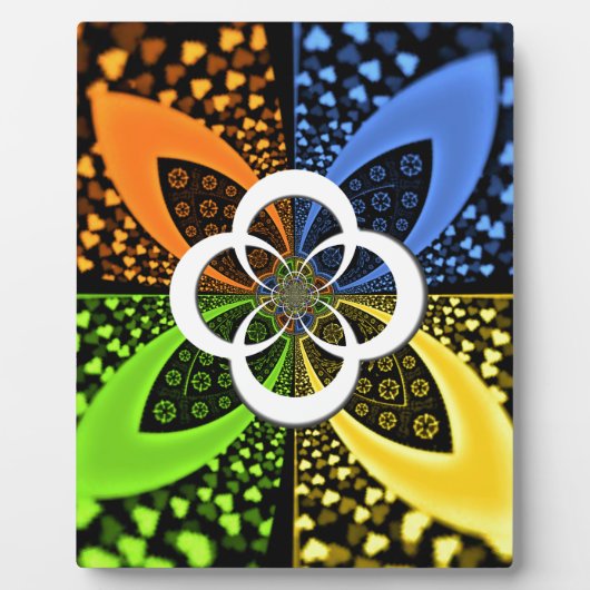 Plaque Photo Coeurs Iridescente Polka sans soudure Point Art Ab (Devant)