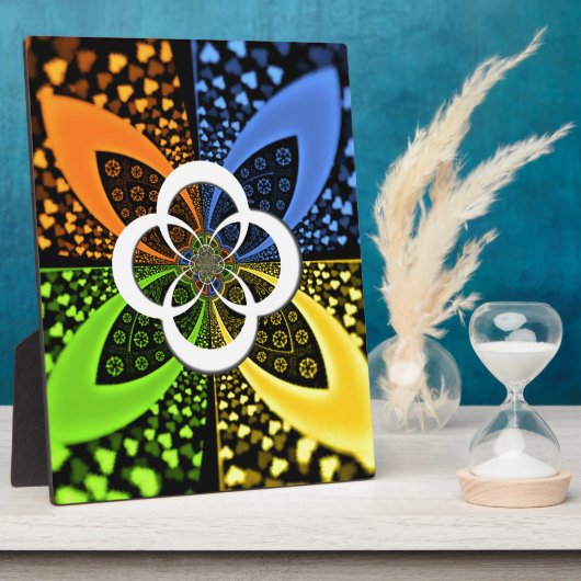 Plaque Photo Coeurs Iridescente Polka sans soudure Point Art Ab (Côté)