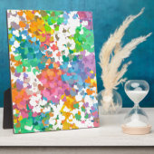 Plaque Photo Coeurs Pastel Confetti (Côté)