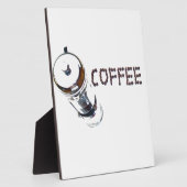 Plaque Photo Coffee MagicEnjoy, 'première chose le matin', ' (Côté)