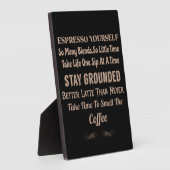 Plaque Photo Coffeologie Coffre de café (Côté)