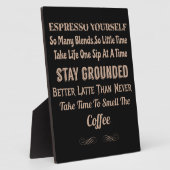 Plaque Photo Coffeologie Coffre de café (Côté)