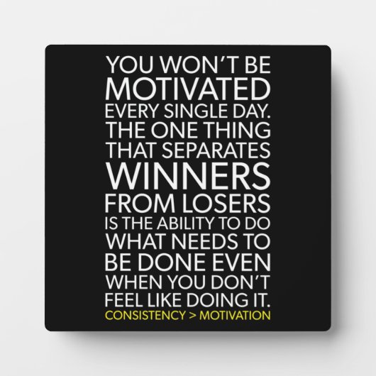 Plaque Photo Cohérence/motivation (Devant)