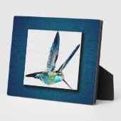 Plaque Photo Colibri bleu (Côté)