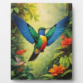 Plaque Photo Colibri coloré (Devant)