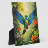 Plaque Photo Colibri coloré (Côté)