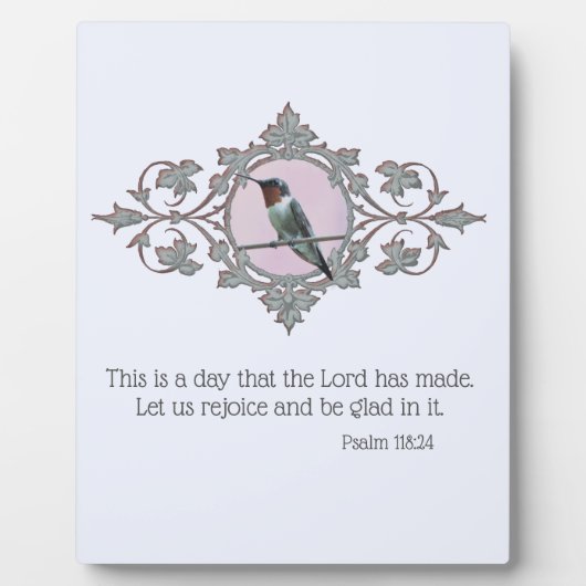 Plaque Photo Colibri encadré Ruby Throsé (Devant)