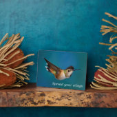 Plaque Photo Colibri roux (Côté)