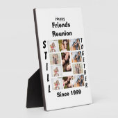 Plaque Photo Collage d'amis personnalisés 11 Photo Collage (Côté)