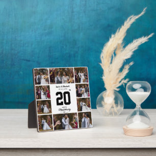 Plaque Photo Collage de 10 photos pour un joyeux anniversaire