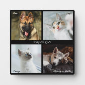 Plaque Photo Collage de 4 photos pour animaux de compagnie, cad (Devant)