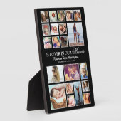 Plaque Photo Collage de photos commémoratives (Côté)