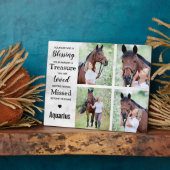 Plaque Photo Collage de photos commémoratives de Marble Horse (Côté)