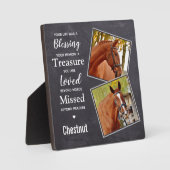 Plaque Photo Collage de photos commémoratives du cheval (Recto)