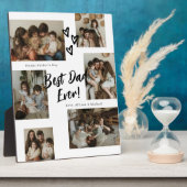 Plaque Photo Collage de photos Dad Script Typography 6 (Côté)
