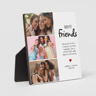 Plaque Photo Collage de photos d'amis moderne Simple