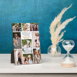 Plaque Photo Collage de photos d'amis personnalisés Citation d'