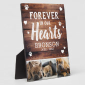 Plaque Photo Collage de photos d'animaux domestiques rustique p (Côté)