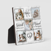 Plaque Photo Collage de photos de chien Souvenir Perte d'animal (Recto)