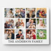 Plaque Photo Collage de photos de famille (Devant)