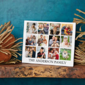Plaque Photo Collage de photos de famille (Côté)