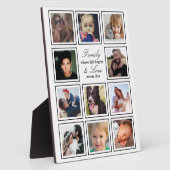 Plaque Photo Collage de photos de famille (Côté)